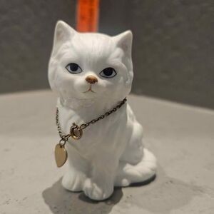 Lefton Birthday Cat November Birthstone Ceramic Cat Figurine